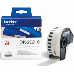 Brother Endlosetiketten auf Rolle 29mm x 30,48m weiß Packung mit 3 Stück