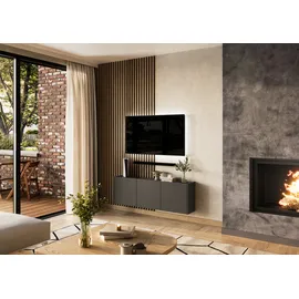 Germania Mehrzweckschrank 138 cm x 45 cm x 25 cm Graphit