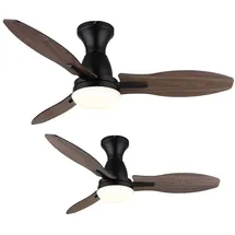 GLOBO Deckenventilator 107 cm Deckenventilator Schwarz