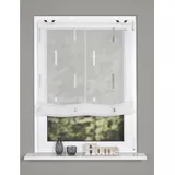 Home fashion Raffrollo Easy-Fix Scherli, Polyester, Stein, 130 x 100 cm