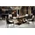 JV Möbel Set 7tlg Esstisch Stühle Sideboard mit Spiegel Wohnzimmer Luxus Essgruppe Modern