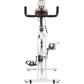 vidaXL Heimtrainer inkl. Pulsmesser weiß/rot