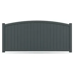 Zaun, Aluminium, Anthrazit, Modell Hannover, flexible Befestigungssysteme, Zaunelement individuell konfigurierbar