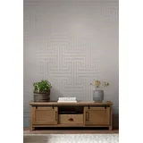 NEXT METALLIC GREEK KEY grau, Vliestapete 10mx52cm",