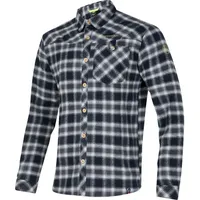 La Sportiva Rambler Flannel Shirt Men black/lime punch M