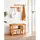 Songmics Schuhregal mit Sitzbank 70 x 28 x 45 cm Naturfarben / Natur