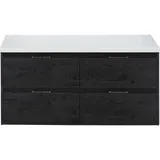 Waschtischunterschrank Sanox Porto Frontfarbe black oak BxHxT 120 x 59 x 50 cm W