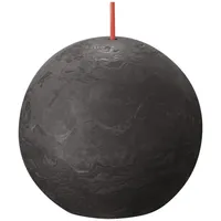 Bolsius Rustik Kugelkerze Ø 7,6 cm grau