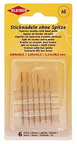 Kleiber Sticknadeln ohne Spitze, 6 Stück