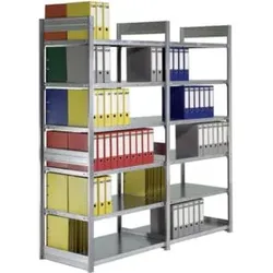 Bito Archivregal 2-seitige Nutzung L2066xH2200xT624 mm, Grund- und Anbaufeld verzinkt