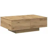 vidaXL Couchtisch Artisan-Eiche Braun 90 x 60 x 31 cm