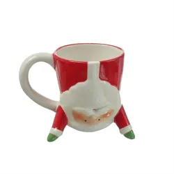 MARELIDA Weihnachtsbecher Weihnachtsmann Santa 300ml Tee Kaffeetasse Geschenk