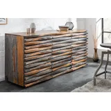 Riess-Ambiente Invicta Relief Sideboard 160 x 75 x 45 cm Sheesham - grau - 39746