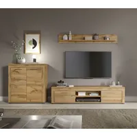 Home Affaire Wohnwand HOME AFFAIRE "AOSTA, Breite 255cm, 3-teilige Wohn-Kombination", braun (wotan eiche nachbildung), B:255cm H:159cm T:40cm, Holzwerkstoff, Kastenmöbel-Sets, Wohnwand, Wohnwand, Kombination, Anbauwand, Möbel Set, Schrankwand, Möbel Kombi