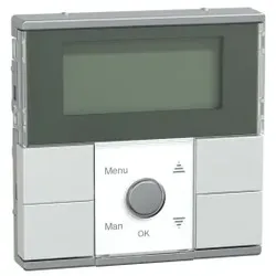 Merten MEG5754-0460 Zeitschaltuhr-Modul Standard, aluminium, System M MEG57540460