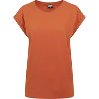 URBAN CLASSICS Ladies Extended Shoulder Tee T Shirt, orange