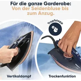ProfiCare Dampfbügelstation PC-DBS 3127 blau-rosé