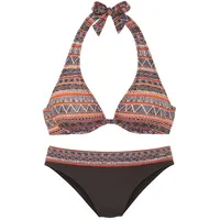 Buffalo Bügel-Bikini Damen braun bedruckt Gr.40 Cup B