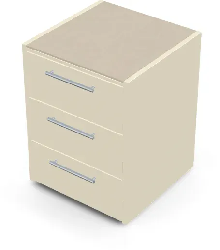 Brabura CT 60 Schubladenmodul - Pietra Di Osso / Perle Blanche / Silberner Griff