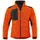 QUALITEX HIGH QUALITY WORKWEAR Strick-Fleecejacke orange/meliert S