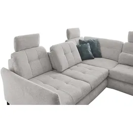 Lounge Collection Eckcouch Mikrofaser 2-Sitzer Grau