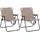 MCW Campingstuhl 2er Set Creme