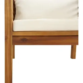 vidaXL Garten-Lounge-Set 7-tlg. creme Akazie