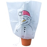 Infactory Winterschutz-Haube "Schneemann" für Pflanzen, 110 x 120 cm