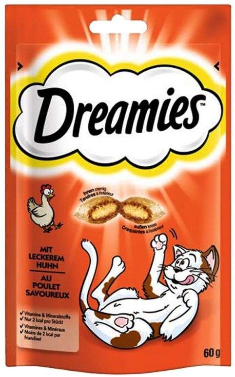 DREAMIES Klassiker mit leckerem Huhn 60g x 6