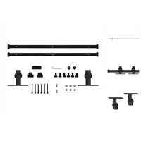 VidaXL Schiebetürbeschlag Kohlenstoffstahl 183 cm