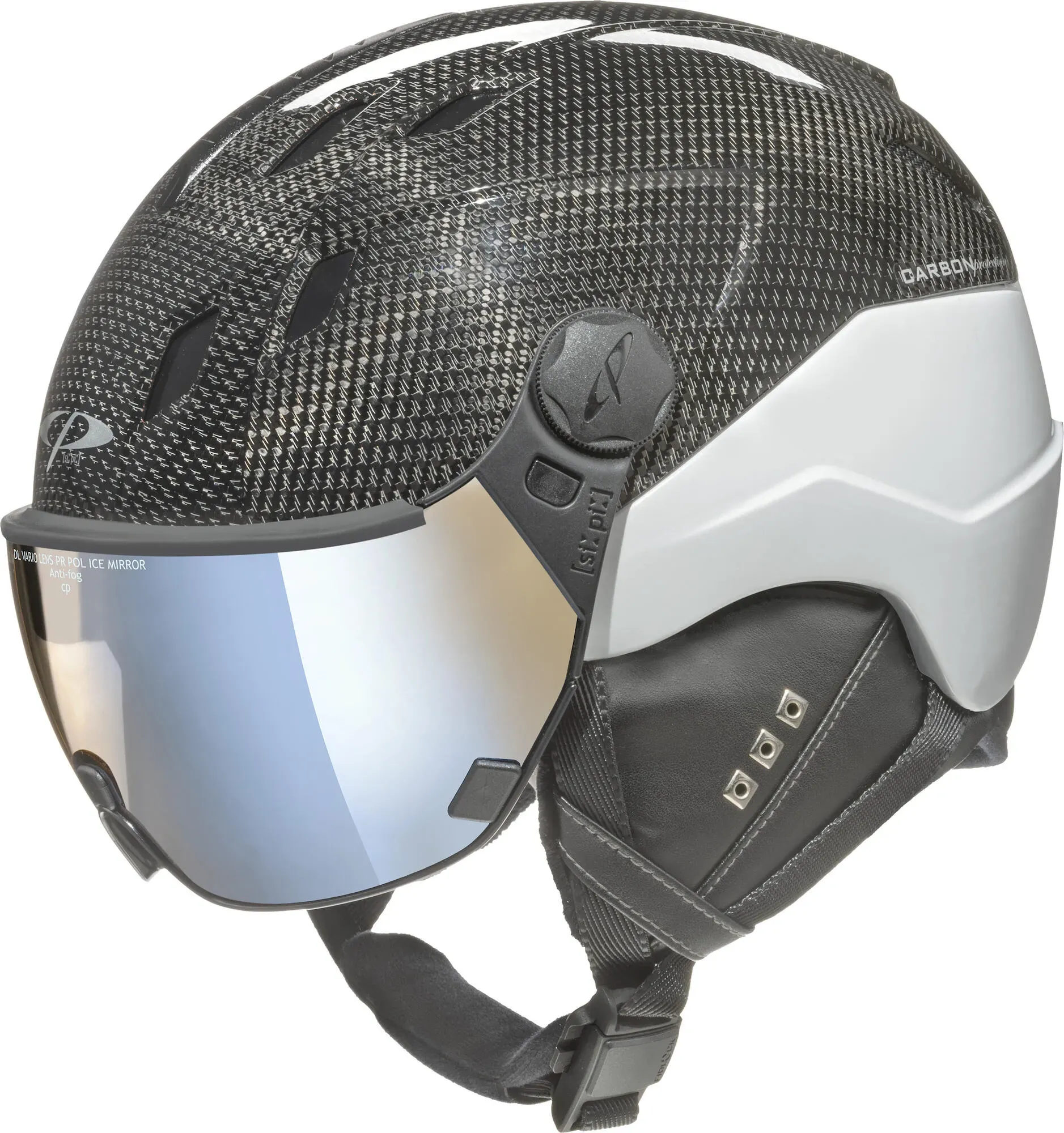 CP Helmets Corao+ Carbon platin carbon / platin shiny dl vario brown pol ice mirror 62-64