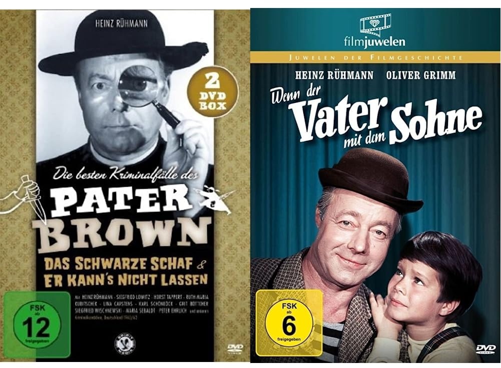 Pater Brown - Die besten Kriminalfälle [2 DVDs] & Heinz Rühmann: Wenn der Vater mit dem Sohne (Filmjuwelen)