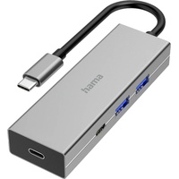 Hama USB-C-Hub, 4 Ports, 2x USB-A, 2x USB-C, USB 3.2 Gen1, 5 Gbit/s