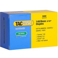 Tacwise Tackerklammern 140/8, 0341, 8mm, Flachdrahtklammern, Typ 140, 5000 Stück