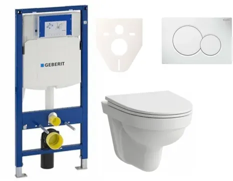 Geberit Wand-WC Set für Vorwandmontage + Laufen Pro Nordic WC SIKOGES3H1