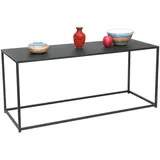 DanDiBo Ambiente DanDiBo Couchtisch Schwarz Metall 110x50x40 cm Wohnzimmer 96470 Tisch Sofatisch Wohnzimmertisch Modern