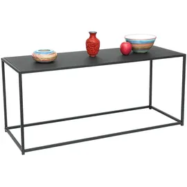 DanDiBo Ambiente DanDiBo Couchtisch Schwarz Metall 110x50x40 cm Wohnzimmer 96470 Tisch Sofatisch Wohnzimmertisch Modern