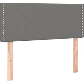 vidaXL Boxspringbett 100 x 200 cm Dunkelgrau