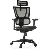 HJH Office Bürostuhl ERGOHUMAN SLIM ECO M GEN2 Netzstoff Schwarz