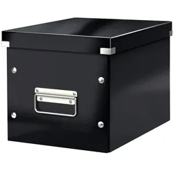 LEITZ Click & Store Aufbewahrungs- und Transportbox Cube 6109, mittel, schwarz