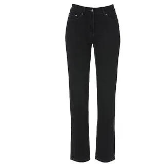 STARK DIE HOSE Stretch-Jeans Style CORA - Jeans Damen mit schlankem Oberschenkel und auch Kurzgröße super bequem schwarz 48 Kurz