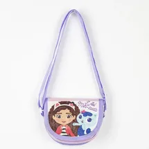 gabby's dollhouse Umhängetasche Kindertasche für Mädchen mit Motivdruck - Lila
