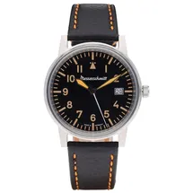 Messerschmitt Flieger Beobachter Schwarz/Orange Leder 40 mm ME-385OBL