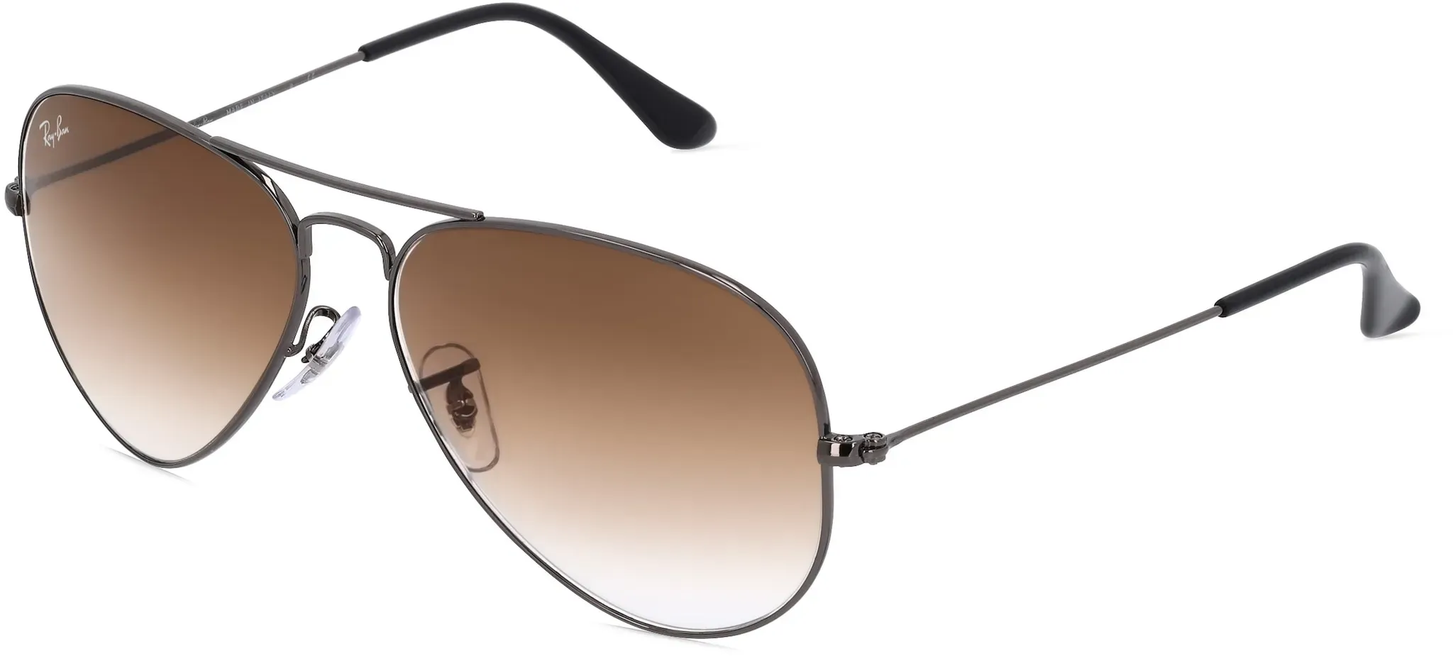 Ray-Ban RB 3025 AVIATOR Unisex-Sonnenbrille Vollrand Pilot Metall-Gestell, grau