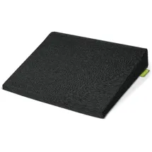 Beautissu Sitzkeilkissen 33 x 7 x 37 cm Schwarz