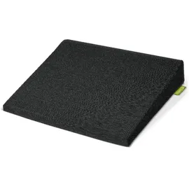 Beautissu Sitzkeilkissen 33 x 7 x 37 cm Schwarz