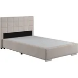 Cotta Boxspringbett COTTA "Simba", grau (elephant), L:209cm, Komplettbetten, Boxspringbett, wahlweise mit oder ohne Matratze und Topper bestellbar