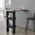 [en.casa] Bartisch Bromölla 120x45x106 cm Schwarz/Eiche dunkel
