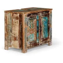 Woodkings Waschbeckenunterschrank Blue Lagoon 70 x 61 x 40 cm Mehrfarbig