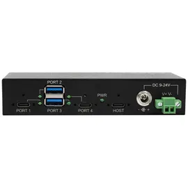 Exsys EX-11295HMS 4 Port USB 3.2 Gen 2 HUB Din-Rail Kit und Wand VIA VL822 Chipset